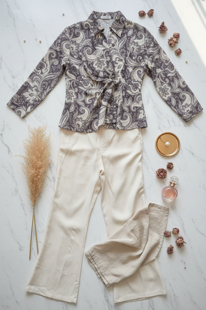 Meher Brown Trendy Co ordset