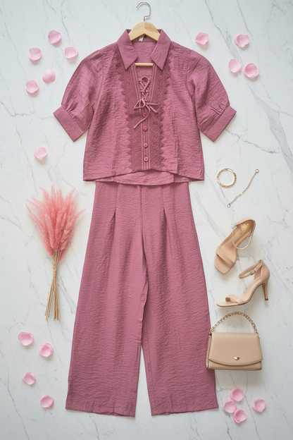 Amara Classic Pink Co ordset