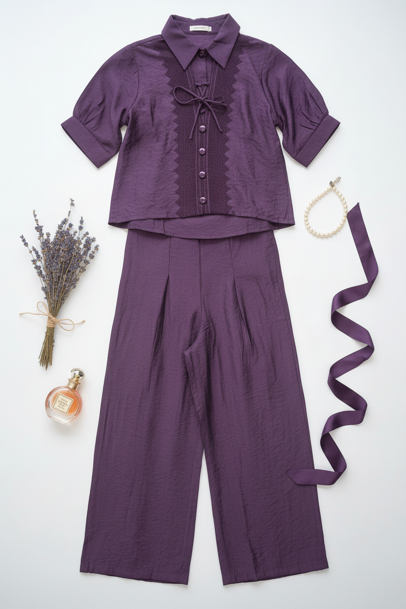 Amara Classic Violet Co ordset