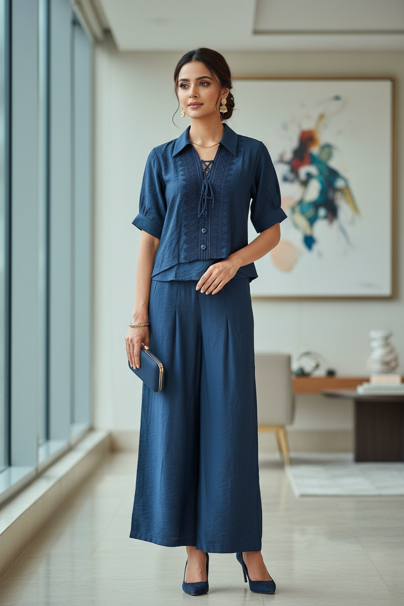 Amara Classic Blue Co ordset