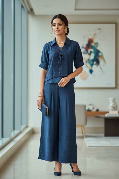 Amara Classic Blue Co ordset
