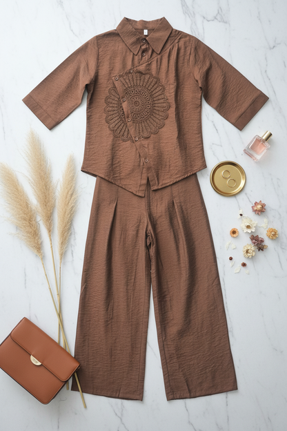 The Zoya Grace Brown Co ordset