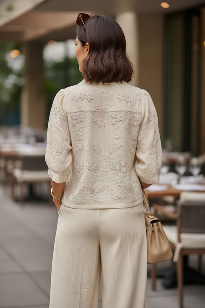 Charvi Pastel Yellow Co ordset