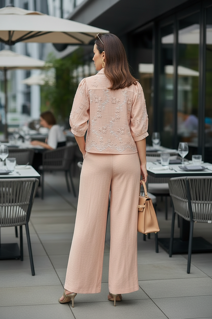Charvi Pastel Peach Co ordset