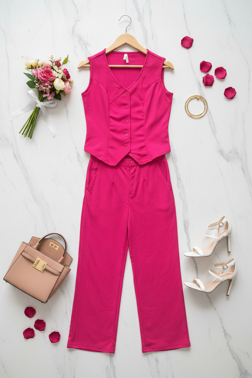 The Subtle Statement Set in Pink
