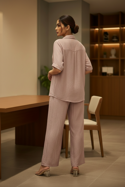 The Casual Chic Dusty Pink 3 Pc Co ordset