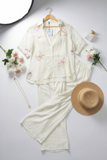 The Casual Chic White 3 Pc Co ordset