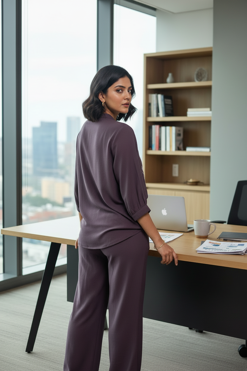 The Elina Grace Co ordset in Violet