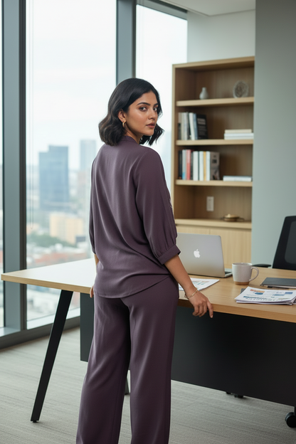 The Elina Grace Co ordset in Violet