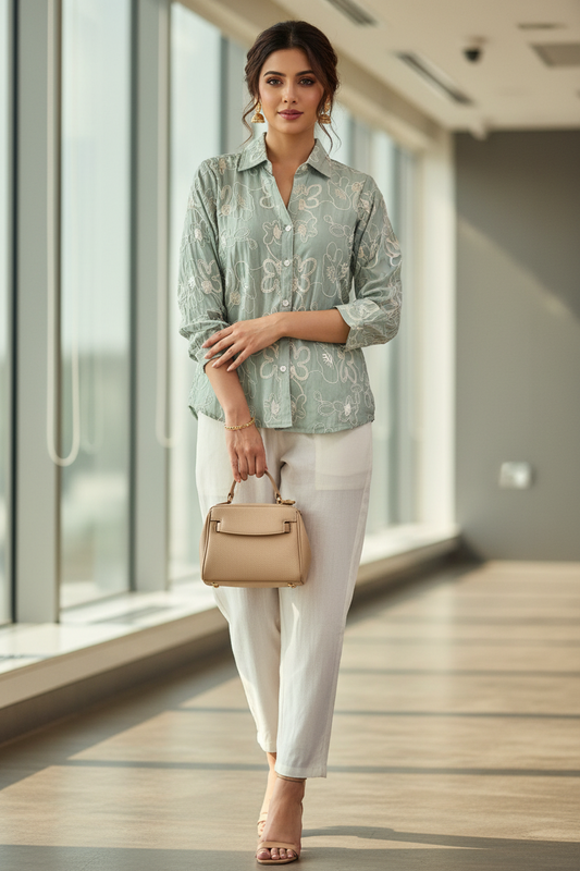 The Urban Move Co-ord in Pastel Green