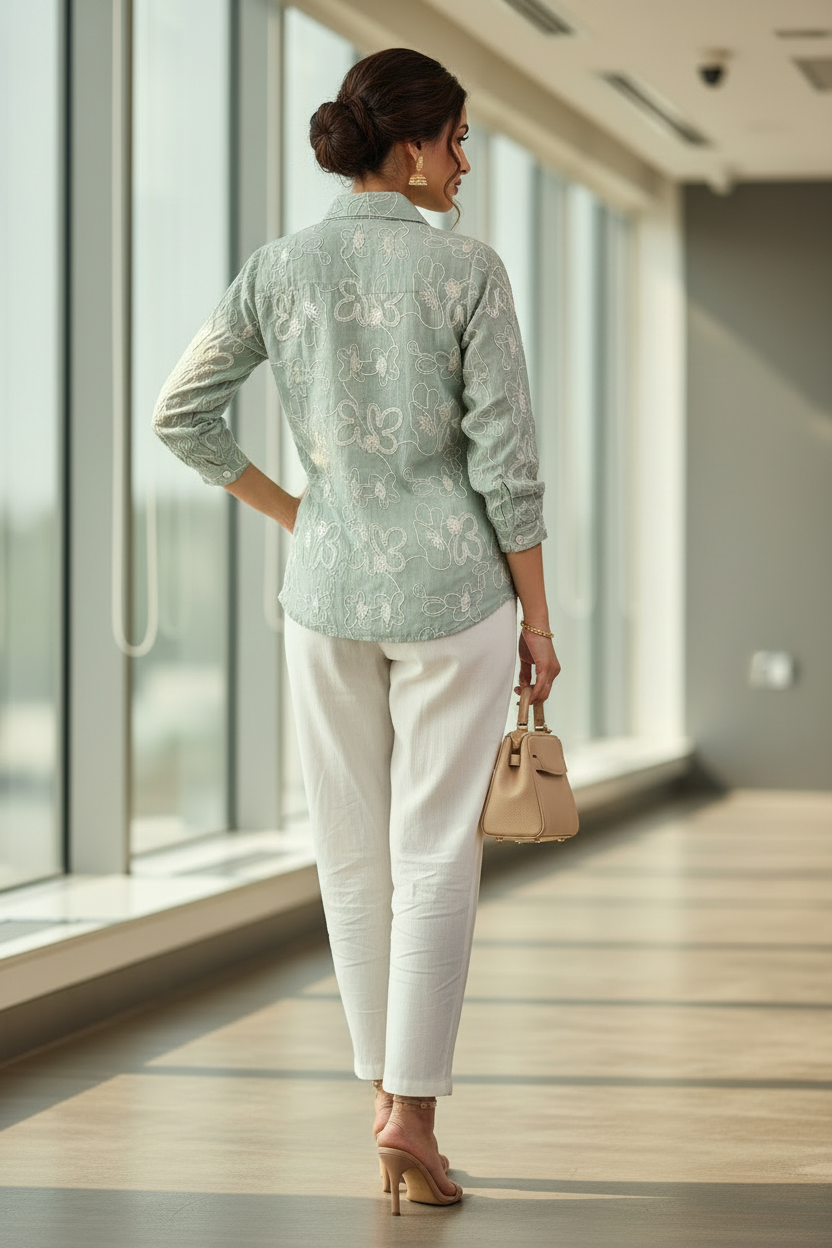 The Urban Move Co-ord in Pastel Green