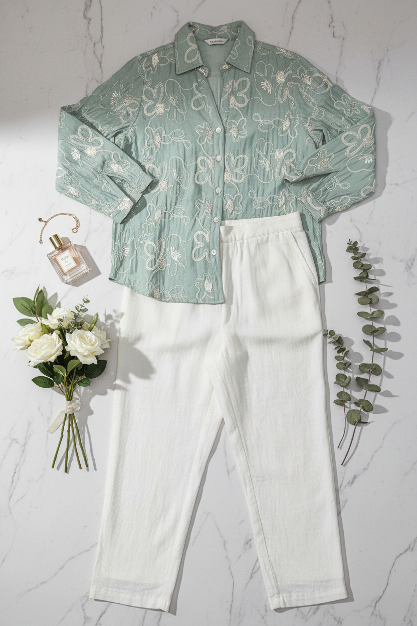 The Urban Move Co-ord in Pastel Green