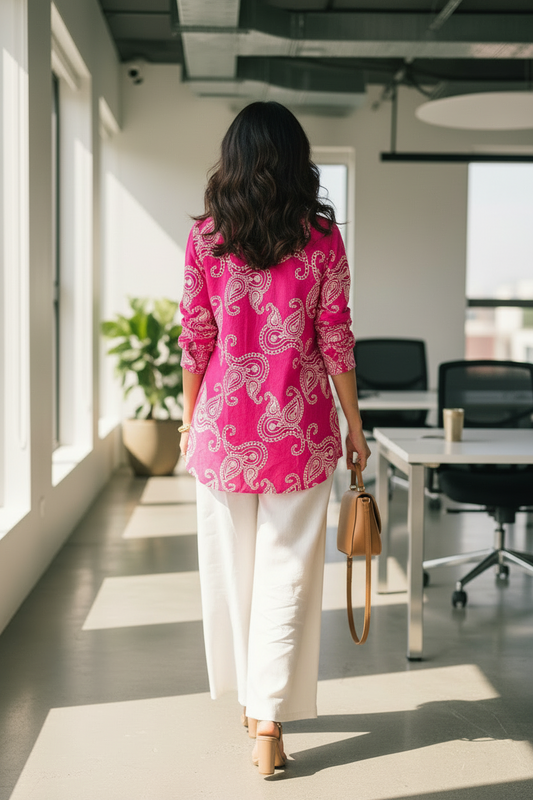 The Everyday Smart Co ord in Hot Pink