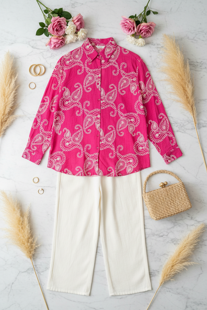The Everyday Smart Co ord in Hot Pink