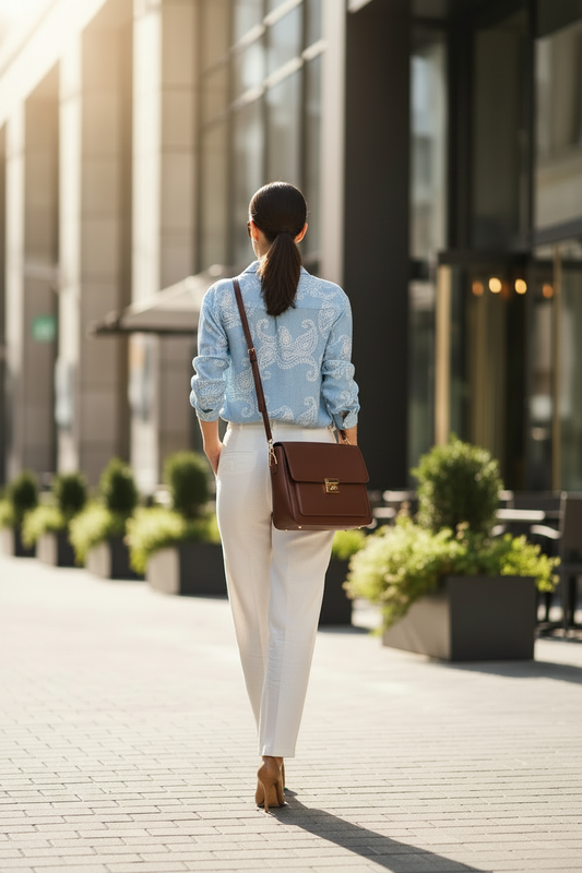 The Everyday Smart Co ord in Sky Blue