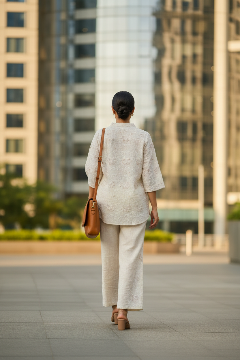 Charvi 2.0 Co ord Set In Pastel Yellow