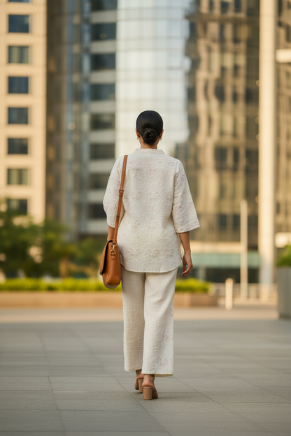 Charvi 2.0 Co ord Set In Pastel Yellow
