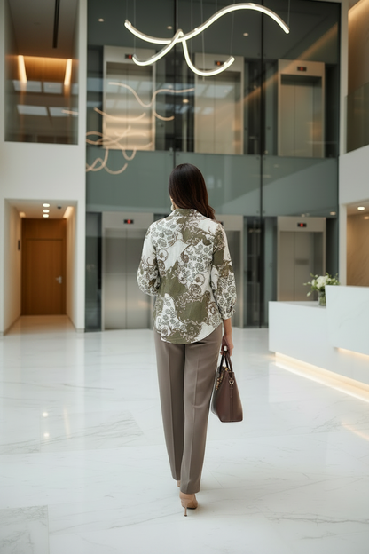 The Elevate Floral Brown Set