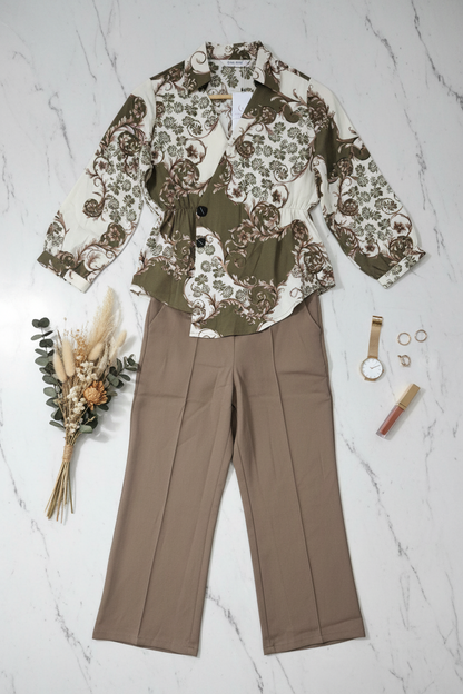 The Elevate Floral Brown Set