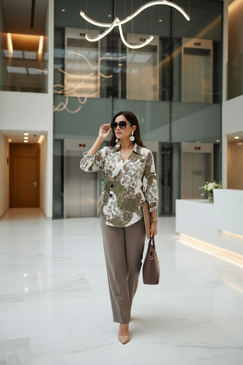 The Elevate Floral Brown Set