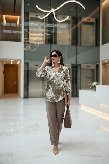 The Elevate Floral Brown Set