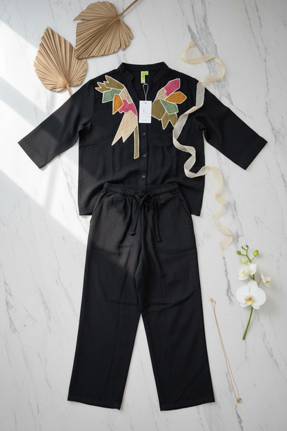 The Urban Muse Co ord Set In Black