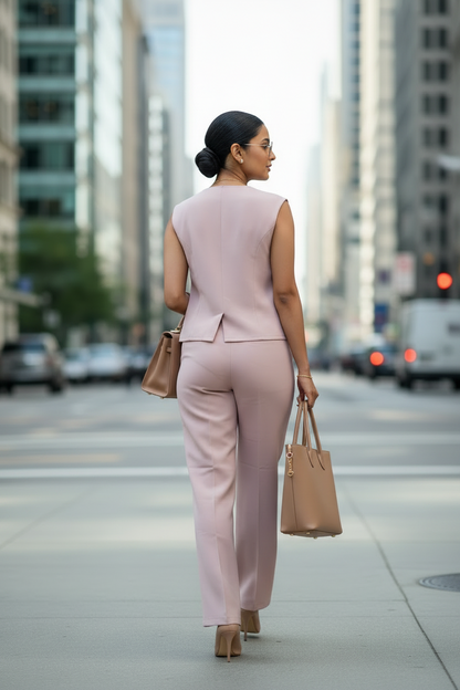 The Kiara Baby Pink Office Set