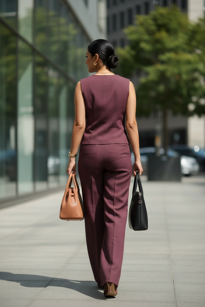 The Kiara Maroon Office Set