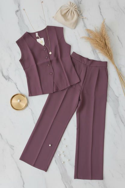 The Kiara Maroon Office Set
