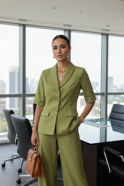 The Ira Green Blazer Set