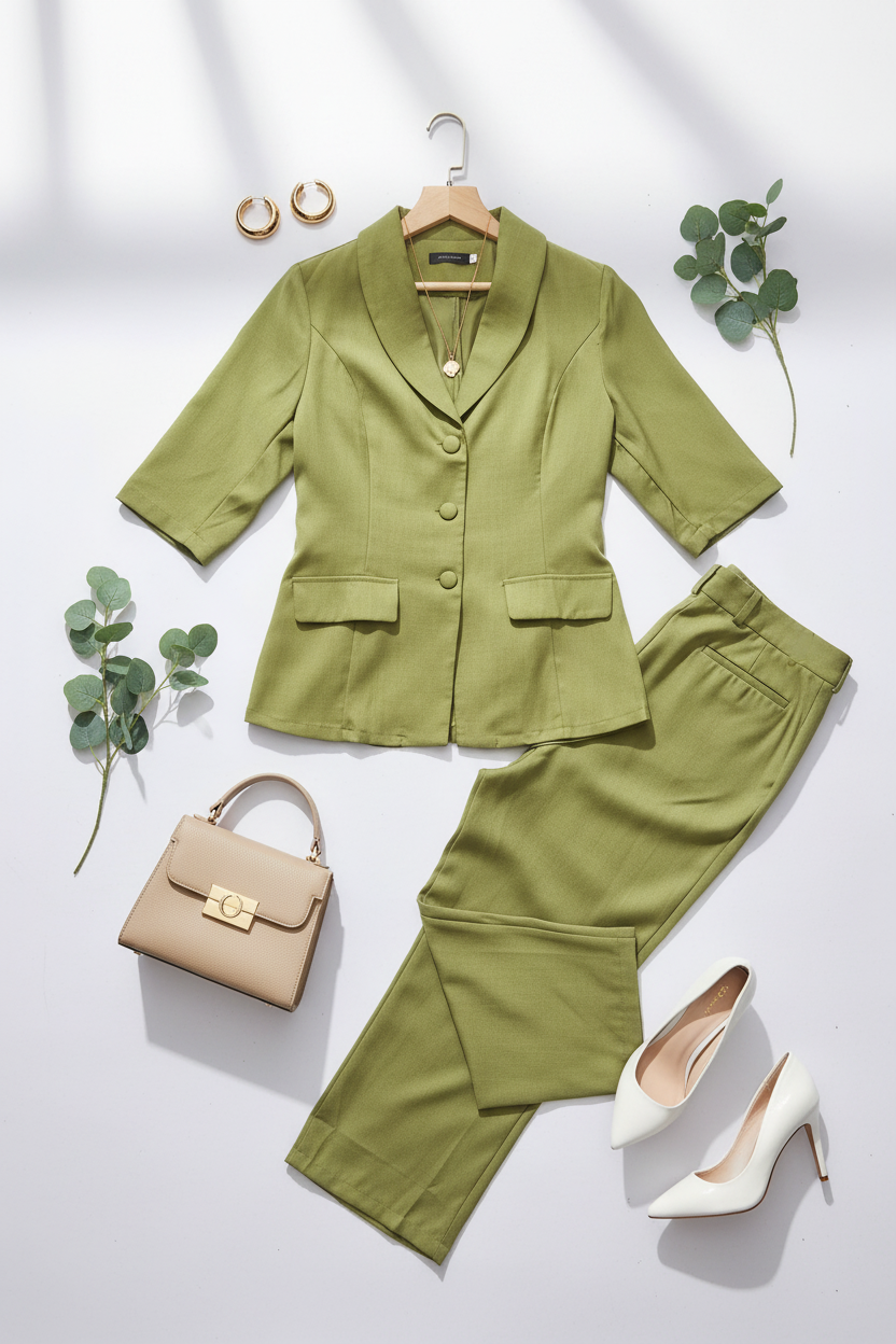 The Ira Green Blazer Set