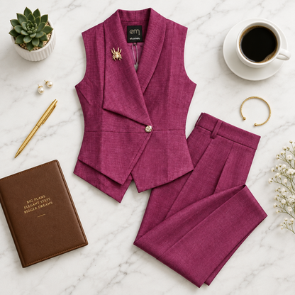 Amara Pink Wrap Set