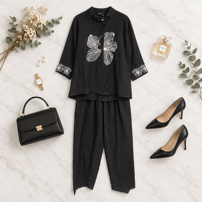 Tara Everyday Chic Set In Black