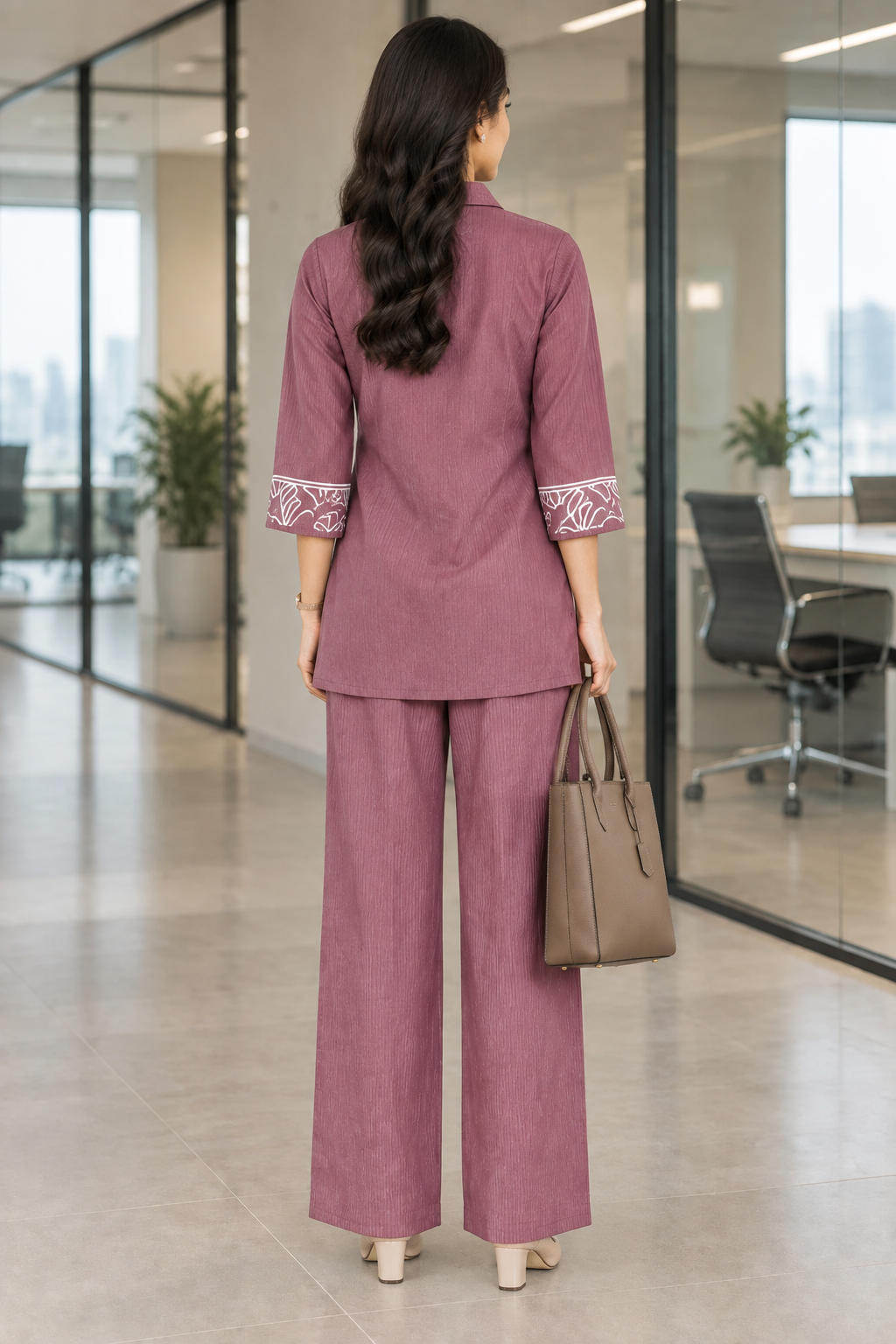 Avni Chic Coord In Maroon