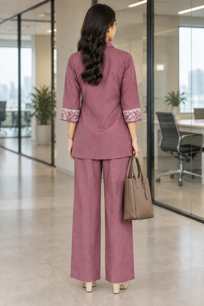 Avni Chic Coord In Maroon