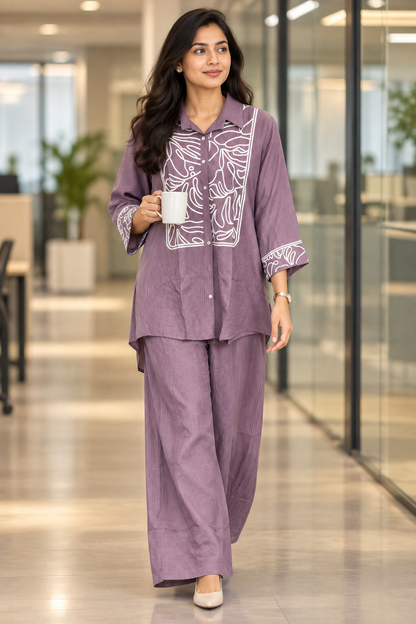 Avni Chic Coord In Mauve