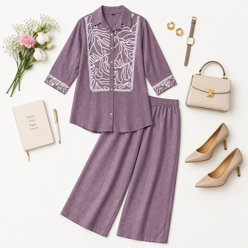 Avni Chic Coord In Mauve