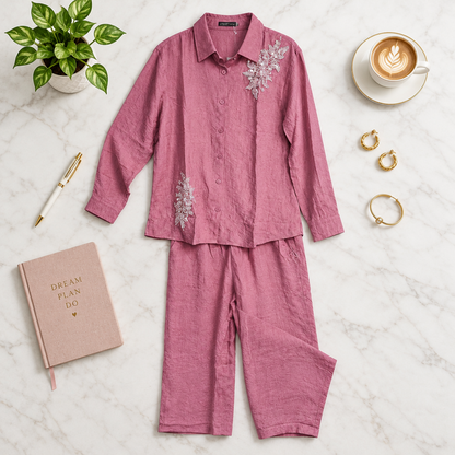 Anaya Relaxed Coord Set In Pink