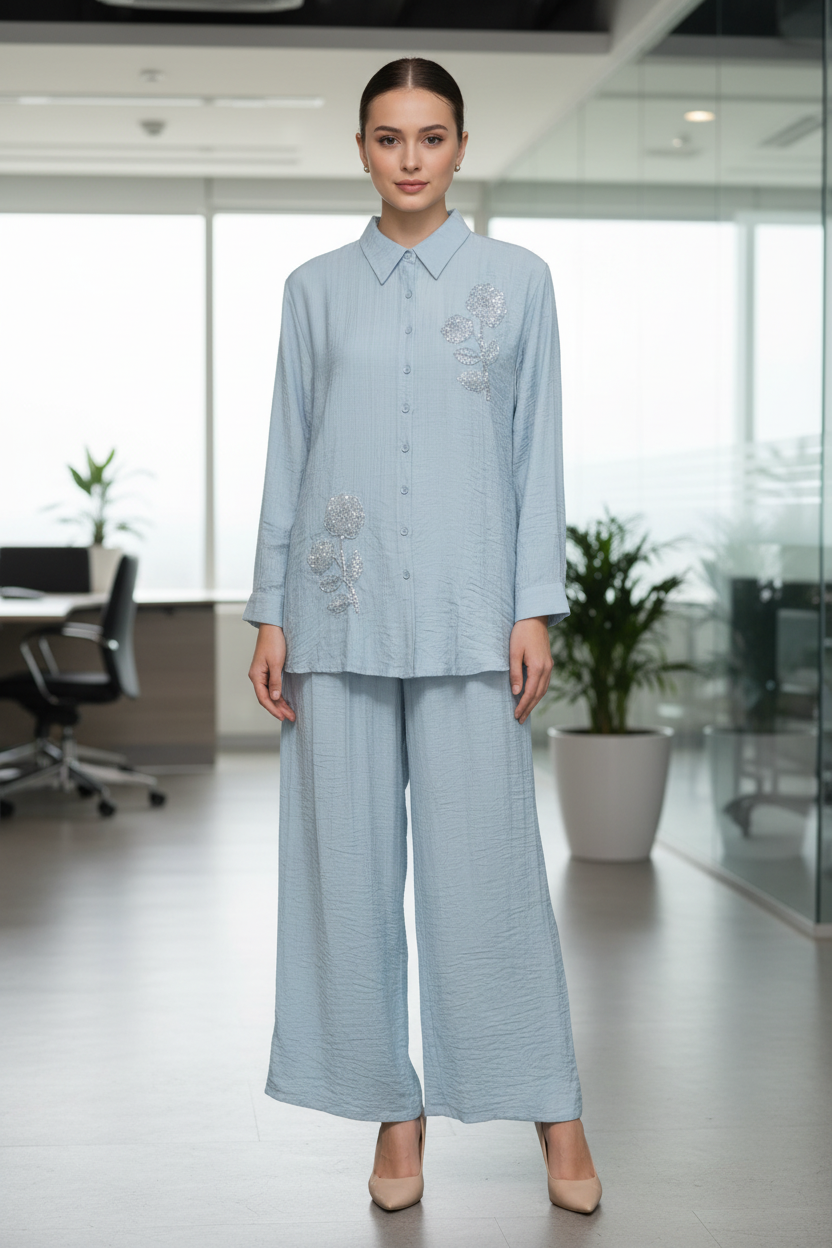 Summer Blue Co-ord Set