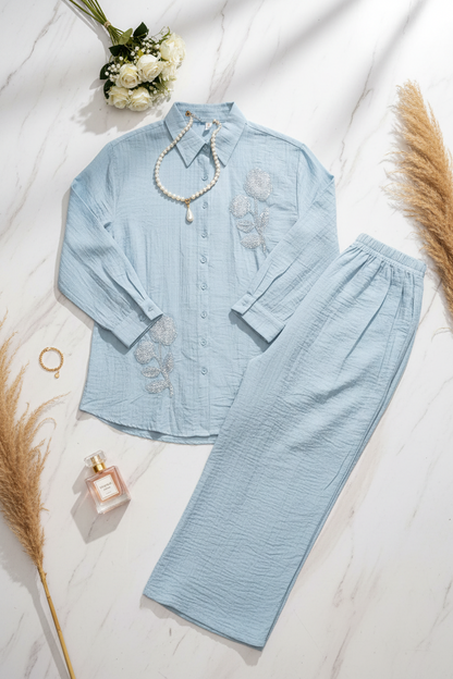 Summer Blue Co-ord Set