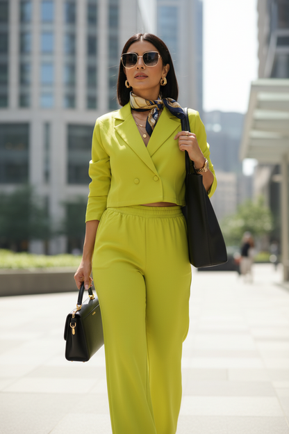 The Alina Lime Green Office Set