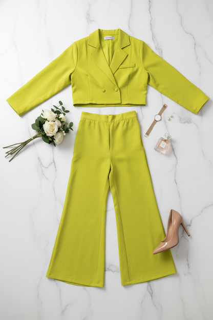 The Alina Lime Green Office Set