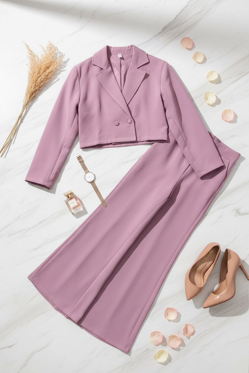 The Alina Salmon Pink Office Set